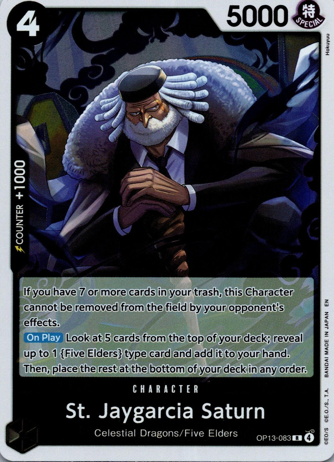 St. Jaygarcia Saturn OP13-083 Rare Carrying On His Will One Piece Near Mint