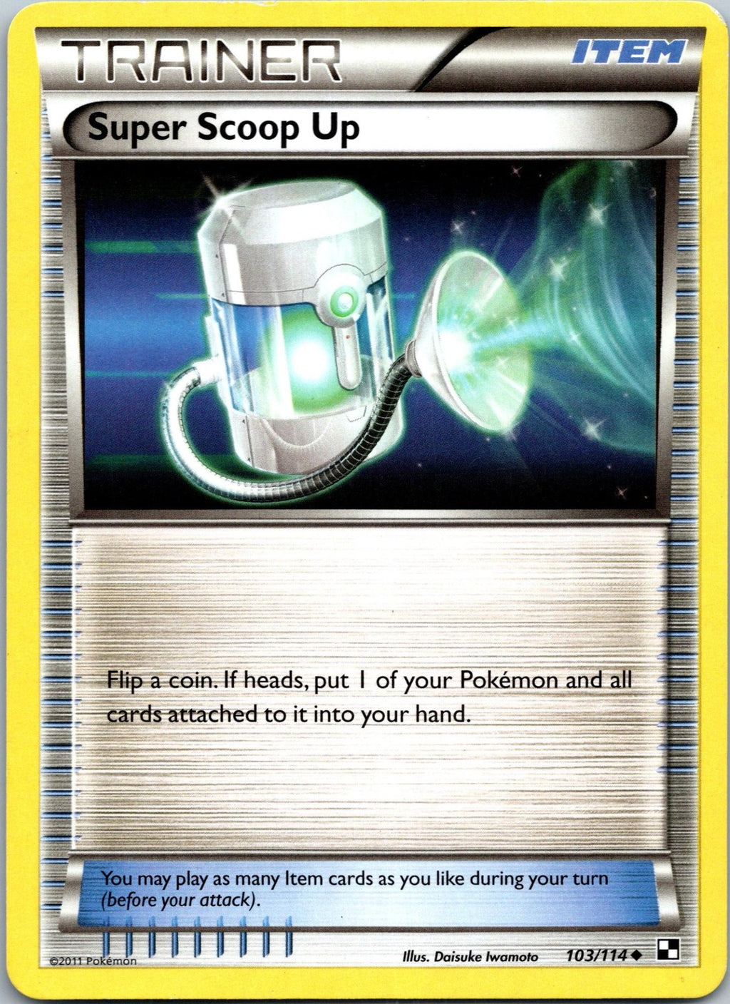 Super Scoop Up 103/114 Uncommon Black & White Pokemon Near Mint