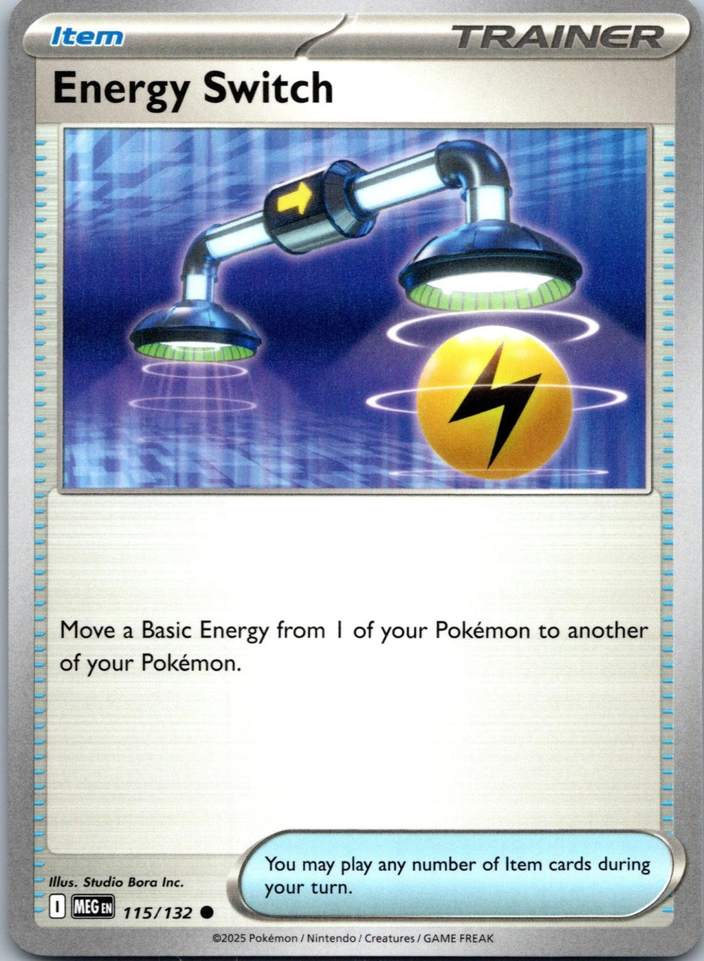 Energy Switch 115/132 Common Mega Evolution Pokemon Near Mint