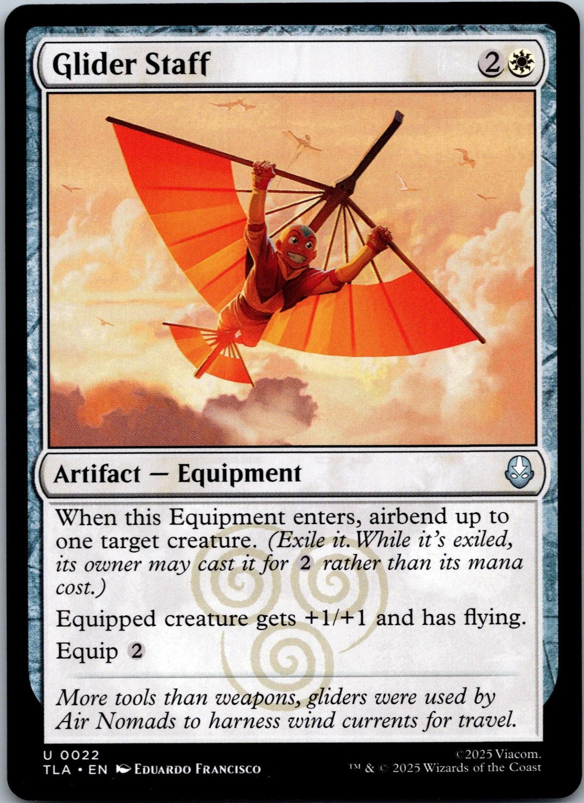 Glider Staff 22 Uncommon Avatar: The Last Airbender Magic: The Gathering NM