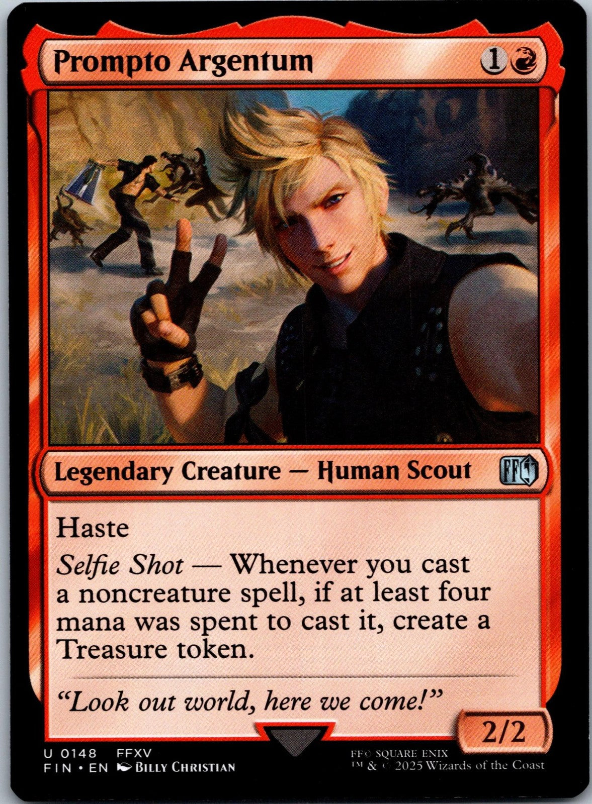 Prompto Argentum 148 Uncommon Final Fantasy Magic: The Gathering Near Mint