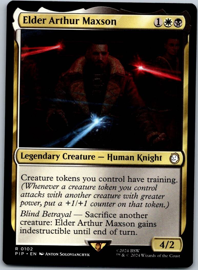 Elder Arthur Maxson 102 Rare Universes Beyond: Fallout Magic: The Gathering NM