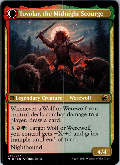 Tovolar, Dire Overlord 246 Rare Innistrad: Midnight Hunt Magic: The Gathering NM