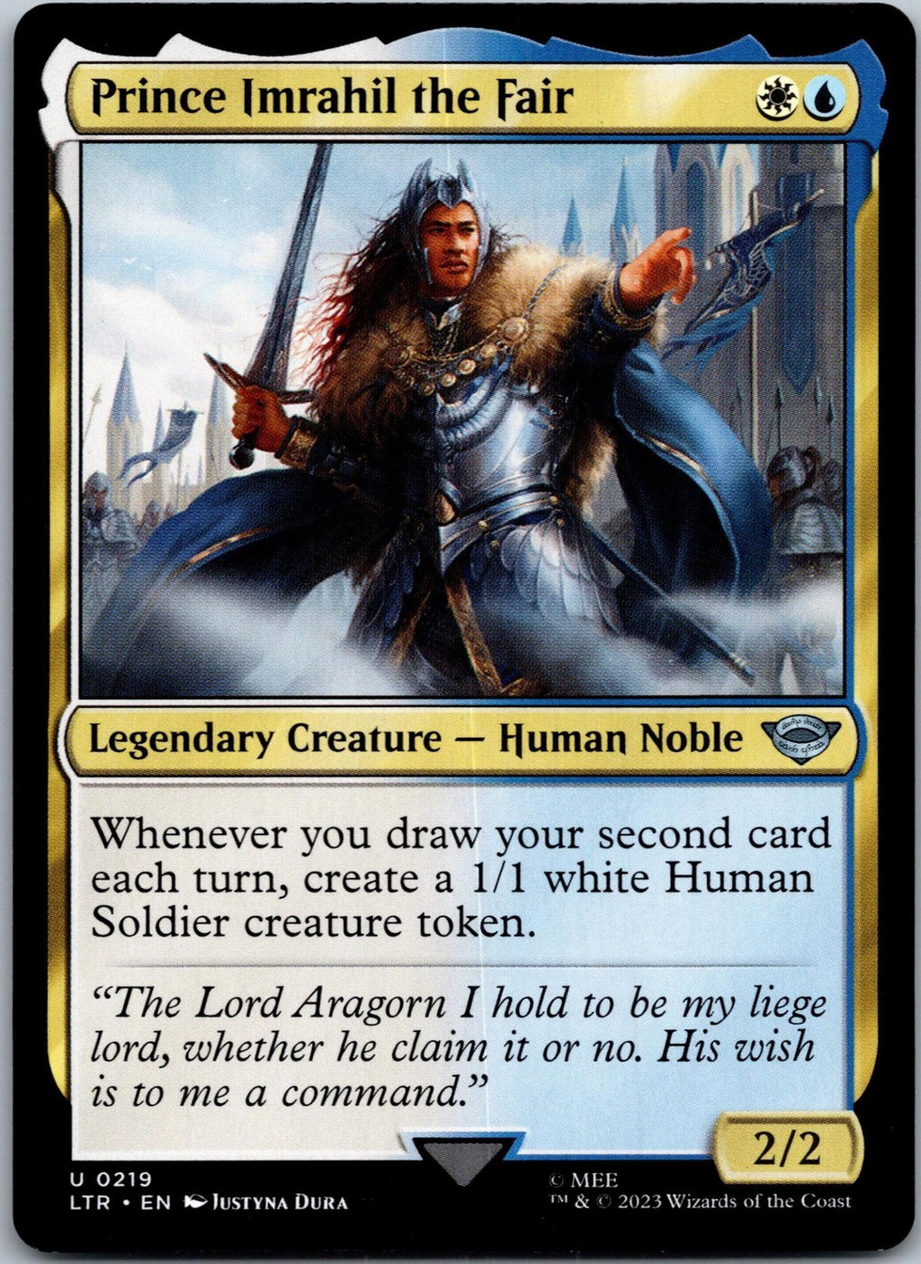Prince Imrahil the Fair: The Lord of the Rings Magic: The Gathering NM