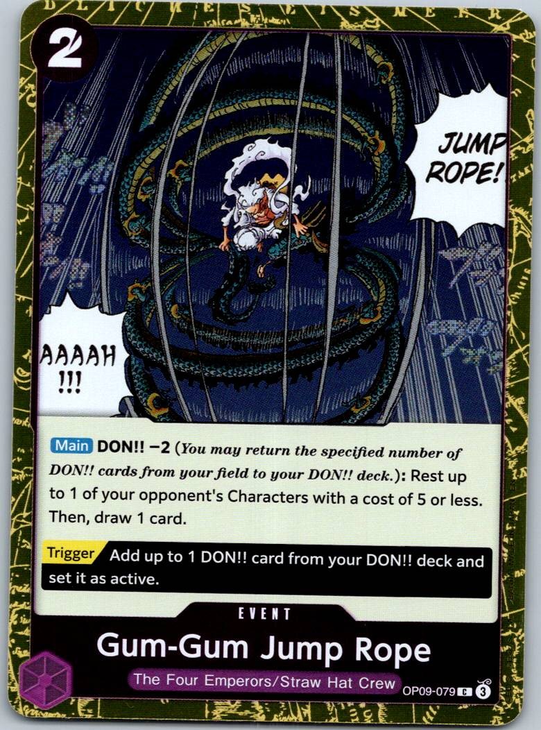 Gum-Gum Jump Rope OP09-079 Premium Booster -The Best- Vol. 2 One Piece NM