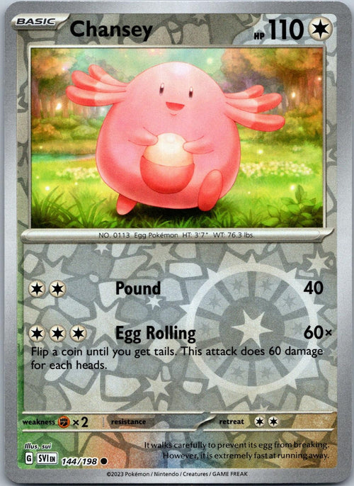 Chansey 144/198 Common Scarlet & Violet Pokemon Near Mint