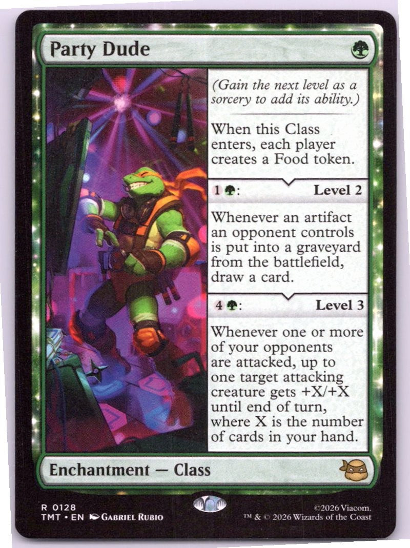 Party Dude 0128 Rare Teenage Mutant Ninja Turtles Magic: The Gathering NM | HOKO