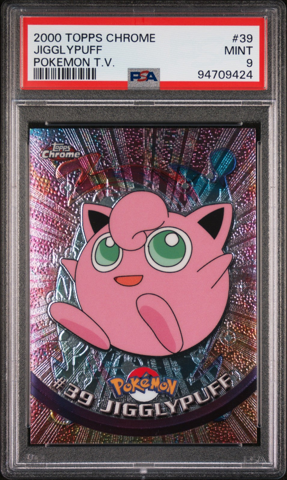 Jigglypuff 39 Topps Chrome T.v. Pokemon PSA 9