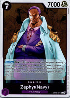 Zephyr (Navy) OP06-074 Rare Wings of the Captain One Piece Near Mint