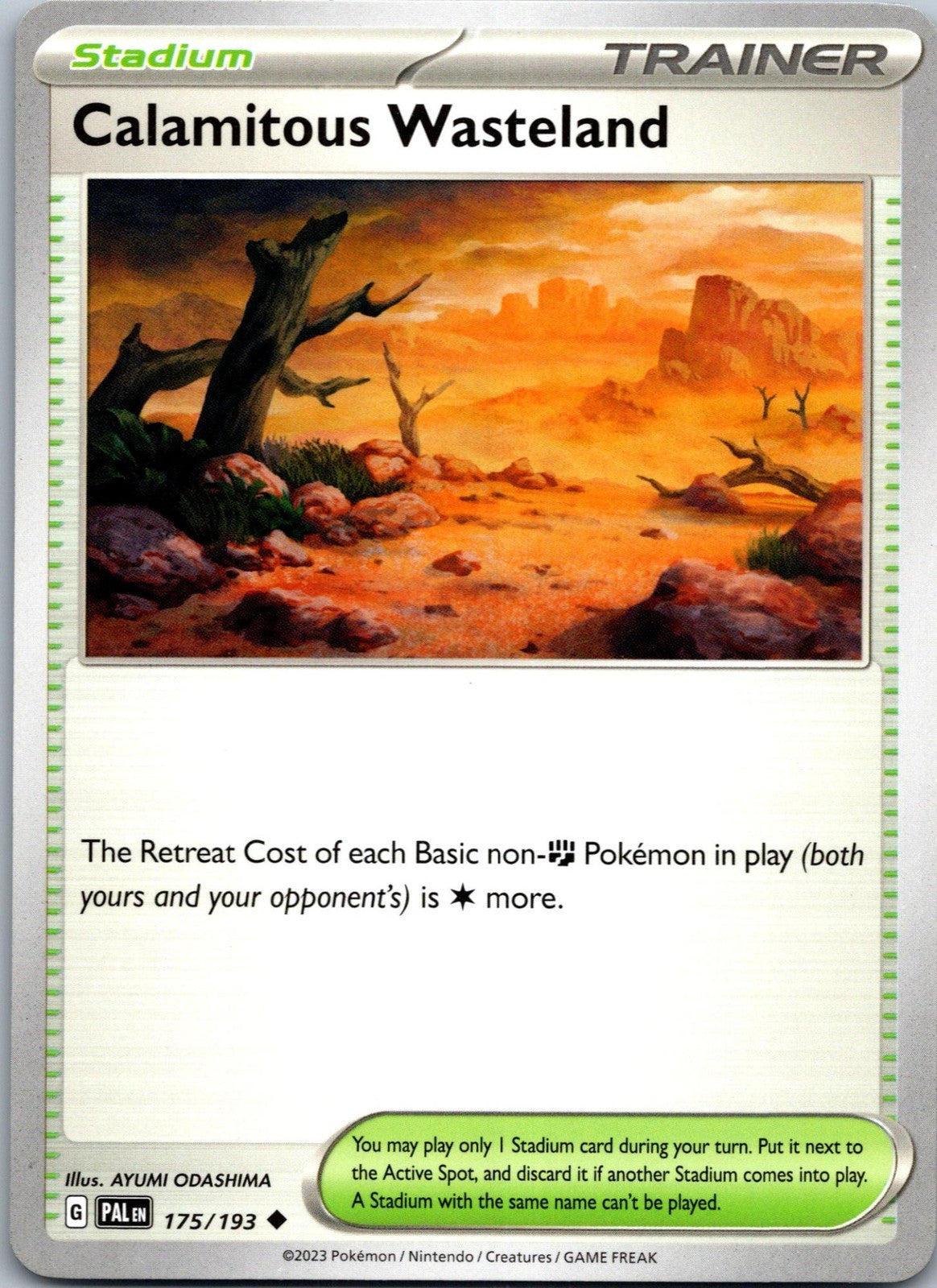 Calamitous Wasteland 175/193 Uncommon Paldea Evolved Pokemon Near Mint