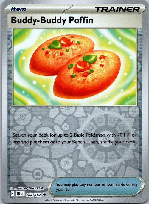 Buddy-Buddy Poffin 144/162 Uncommon Temporal Forces Pokemon Near Mint
