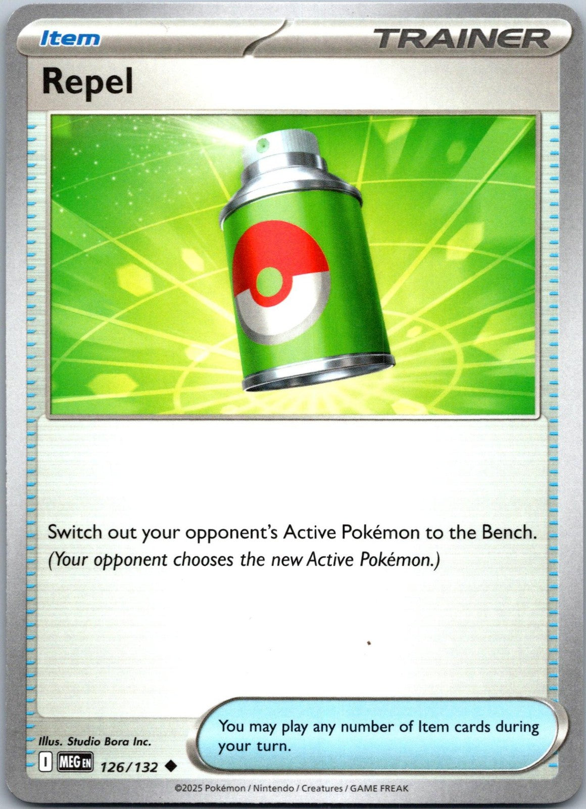 Repel 126/132 Uncommon Mega Evolution Pokemon Near Mint