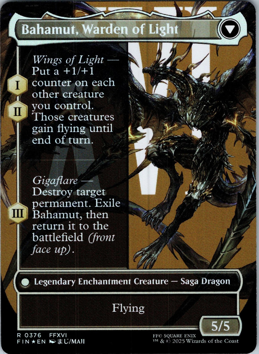 Dion, Bahamut's Dominant (Borderless) Final Fantasy Magic: The Gathering Foil NM