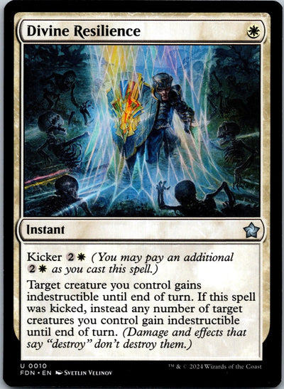 Divine Resilience 10 Uncommon Foundations Magic: The Gathering Near Mint