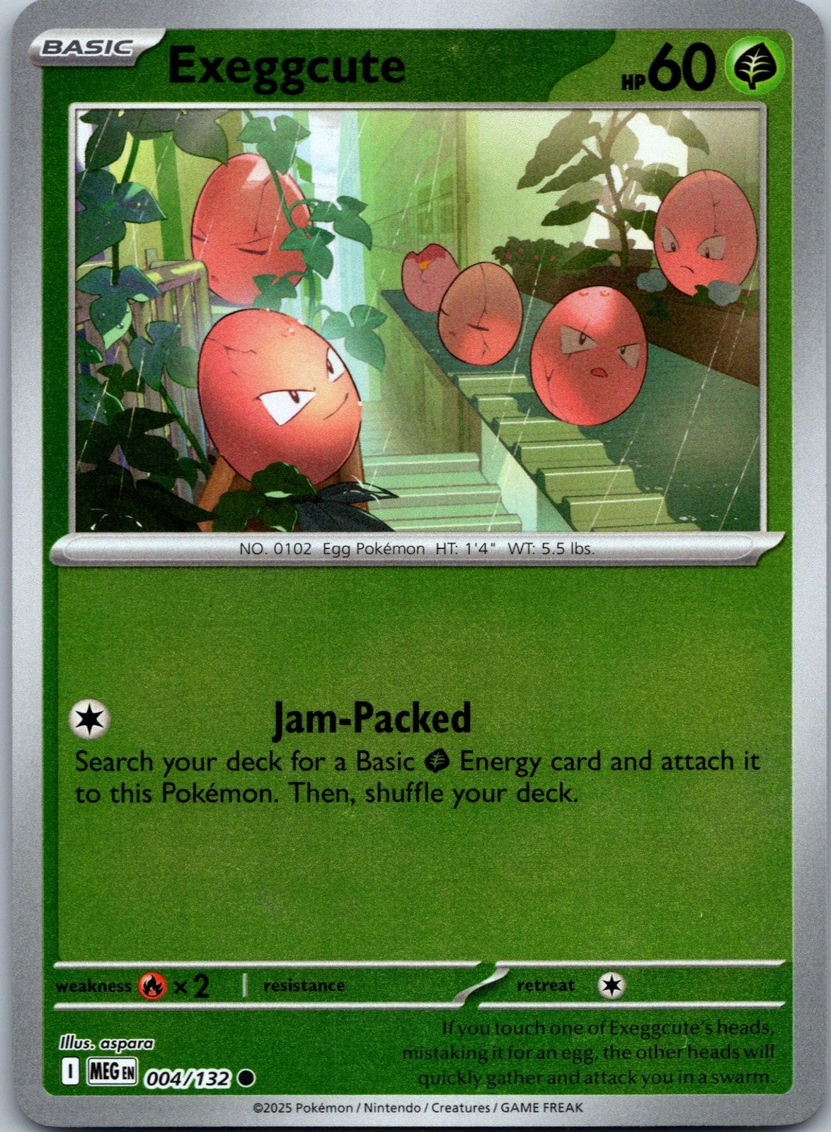 Exeggcute 004/132 Common Mega Evolution Pokemon Near Mint