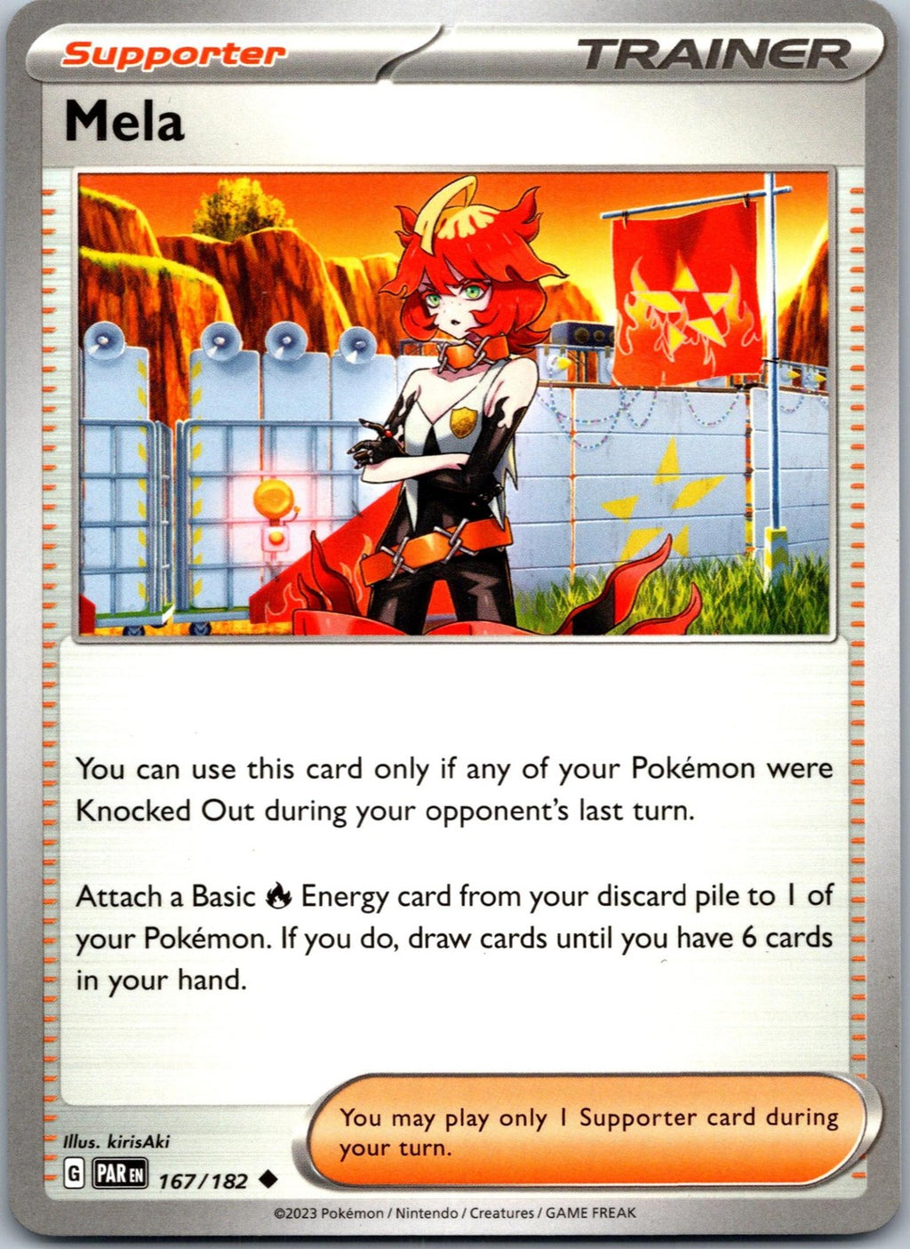 Mela 167/182 Uncommon Paradox Rift Pokemon Near Mint