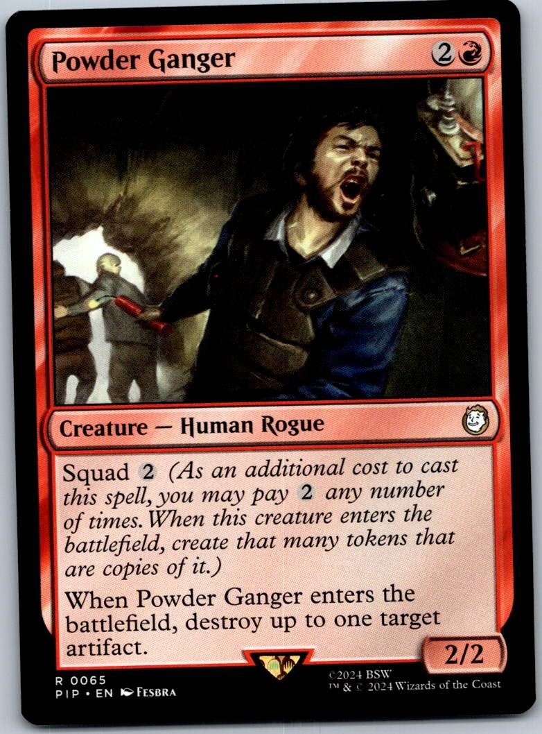 Powder Ganger 65 Rare Universes Beyond: Fallout Magic: The Gathering Near Mint