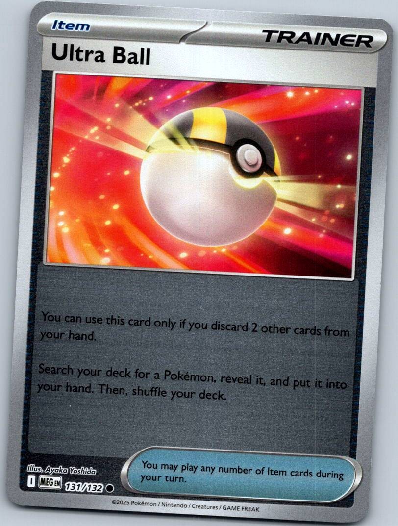 Ultra Ball 131/132 Common Mega Evolution Pokemon Reverse Holo Near Mint