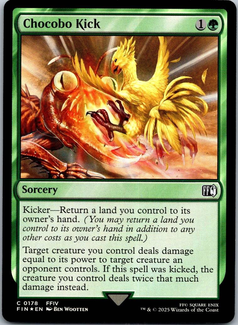 Chocobo Kick 178 Common FINAL FANTASY Magic: The Gathering Near Mint
