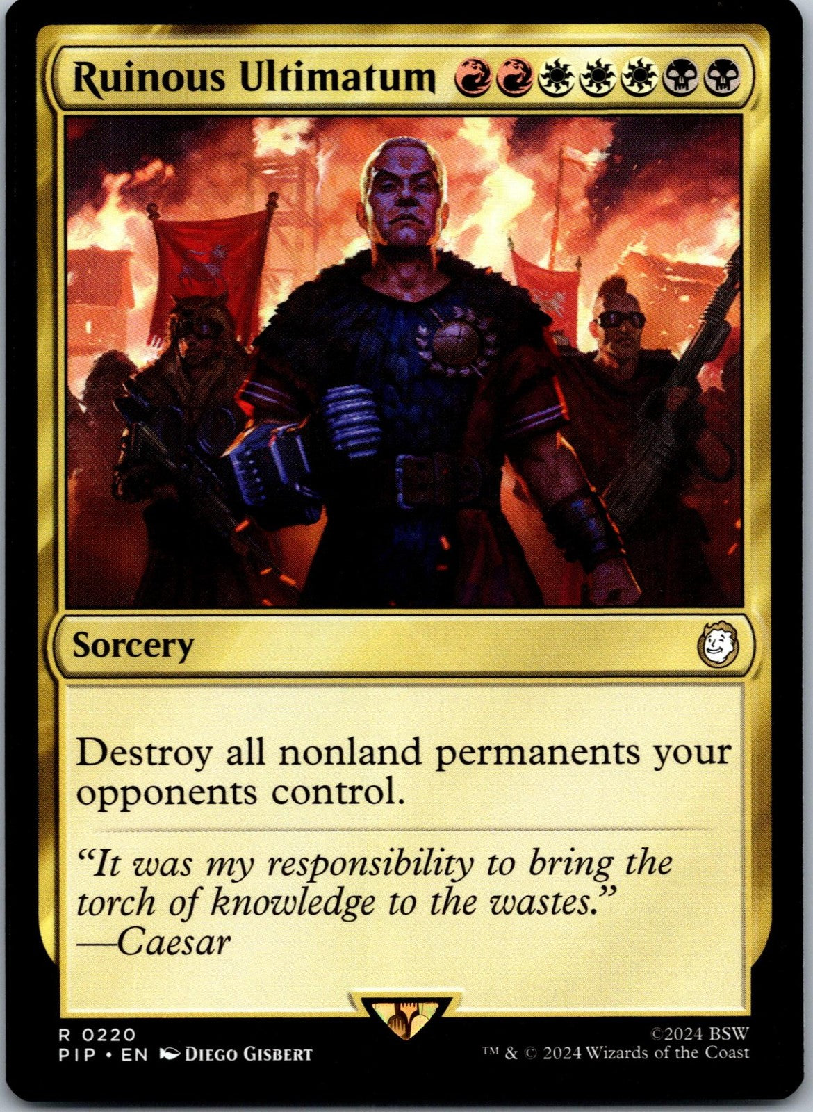 Ruinous Ultimatum 220 Rare Universes Beyond: Fallout Magic: The Gathering NM
