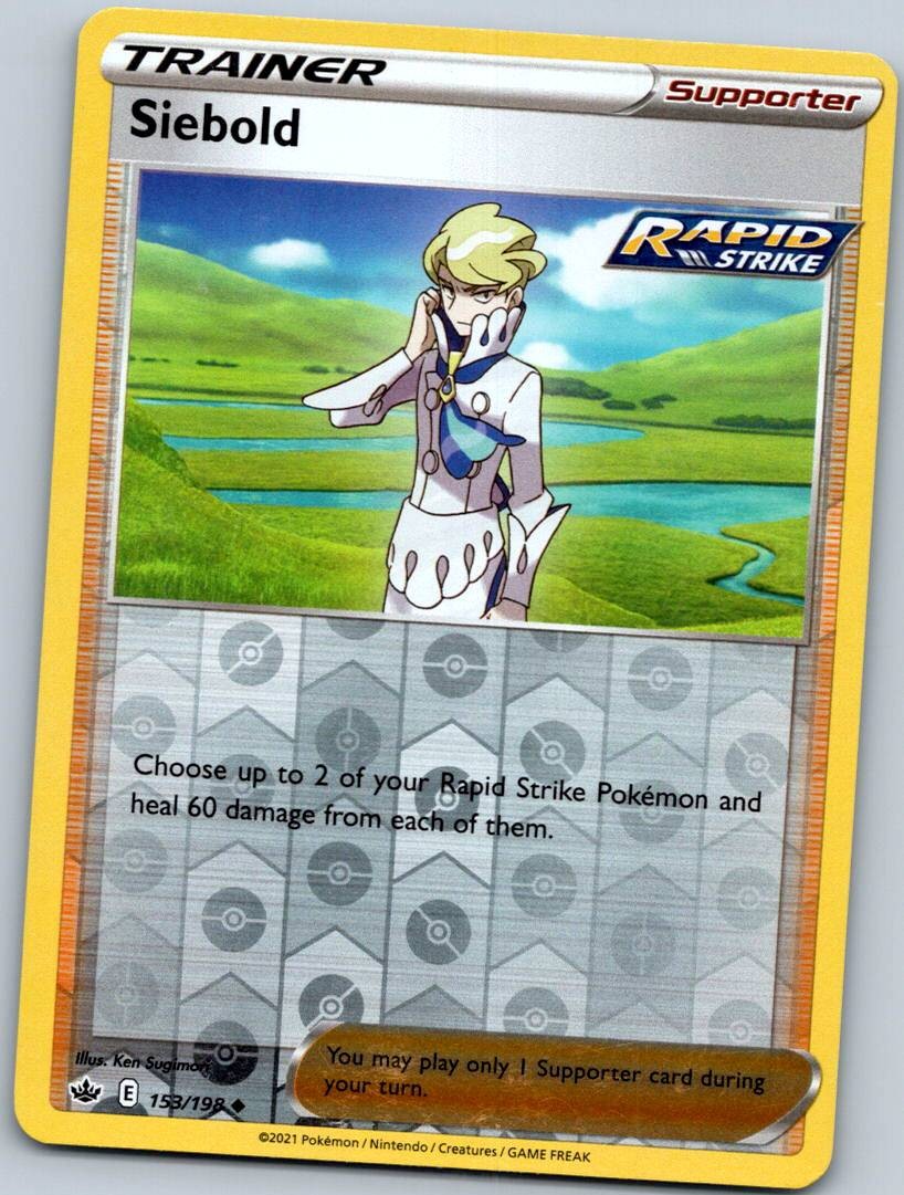 Siebold 153/198 Reverse Chilling Reign Pokemon Near Mint