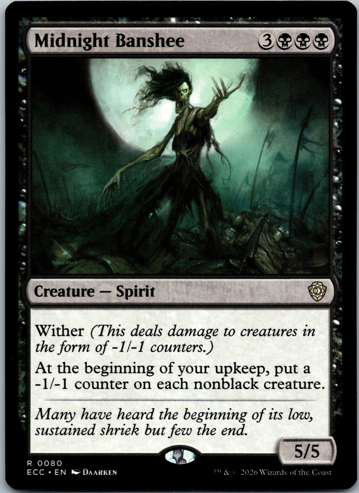 Midnight Banshee 86 Rare Modern Masters 2015 Magic: The Gathering Near Mint