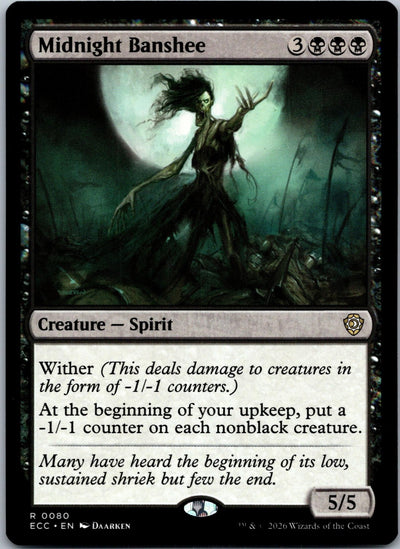 Midnight Banshee 86 Rare Modern Masters 2015 Magic: The Gathering Near Mint