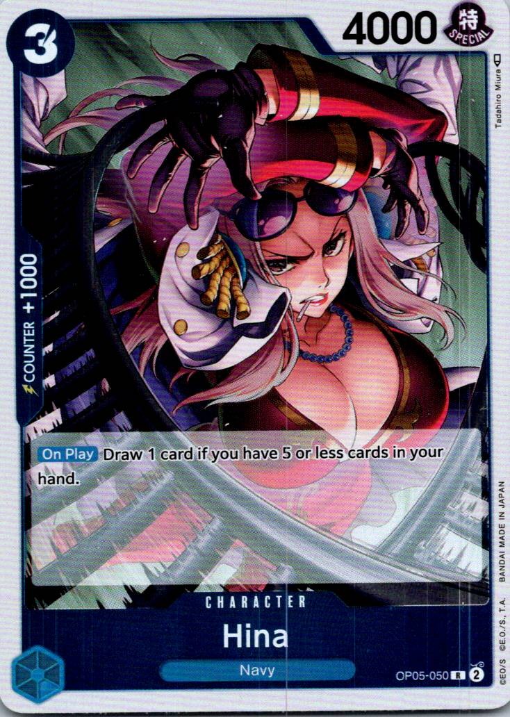 Hina OP05-050 Rare Awakening of the New Era One Piece Near Mint