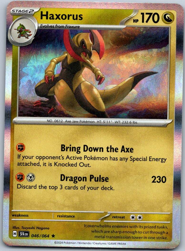 Haxorus 046/064 Rare Shrouded Fable Pokemon Near Mint