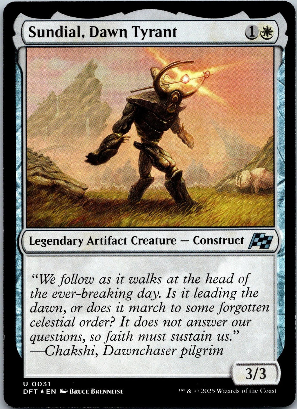 Sundial, Dawn Tyrant 31 Uncommon Aetherdrift Magic: The Gathering Near Mint