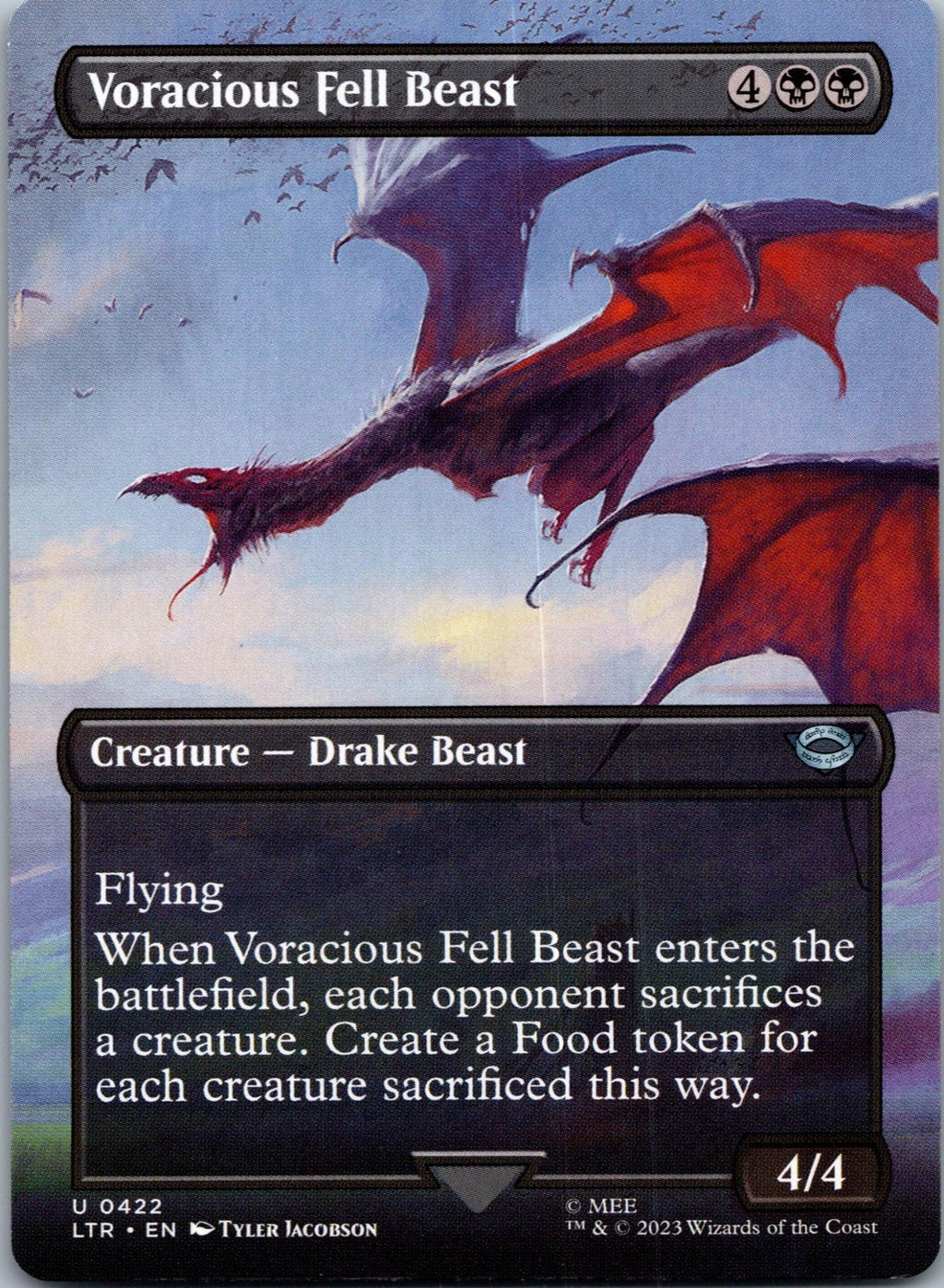 Voracious Fell Beast: The Lord of the Rings: Magic: The Gathering NM