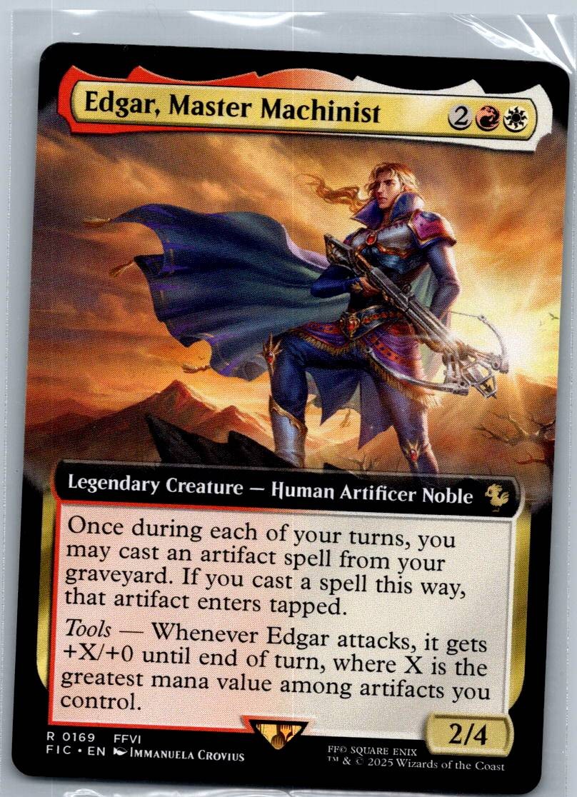 Edgar, Master Machinist (Extended Art) FINAL FANTASY Magic: The Gathering NM