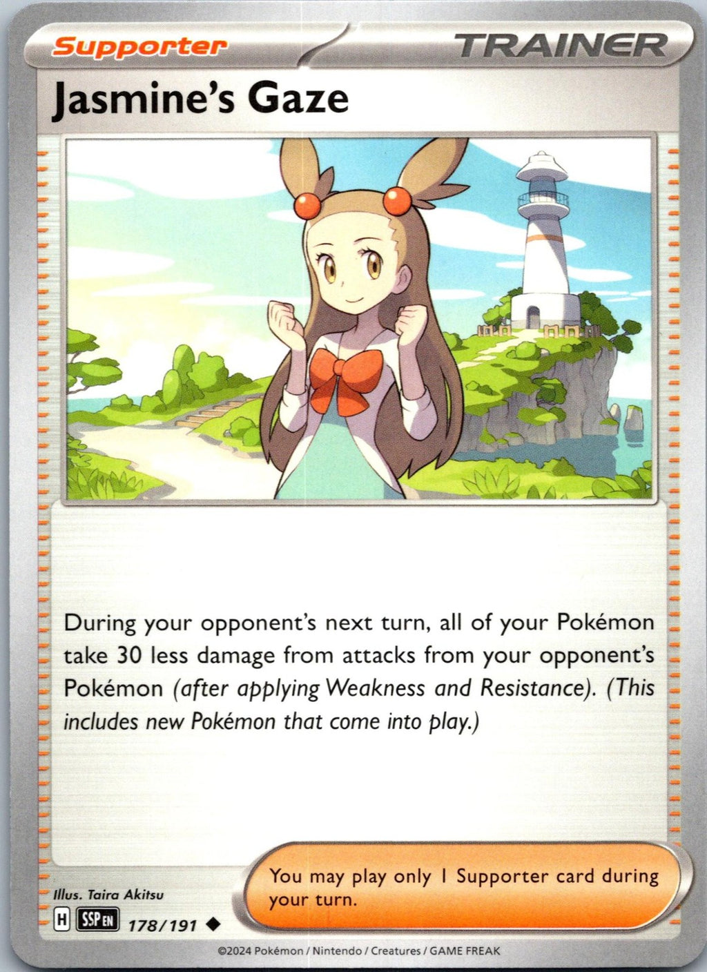 Jasmine's Gaze 178/191 Uncommon Surging Sparks Pokemon Near Mint