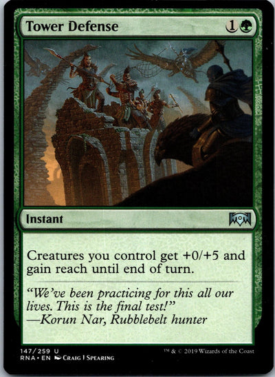 Tower Defense 147 Uncommon Ravnica Allegiance Magic: The Gathering NM | HOKO