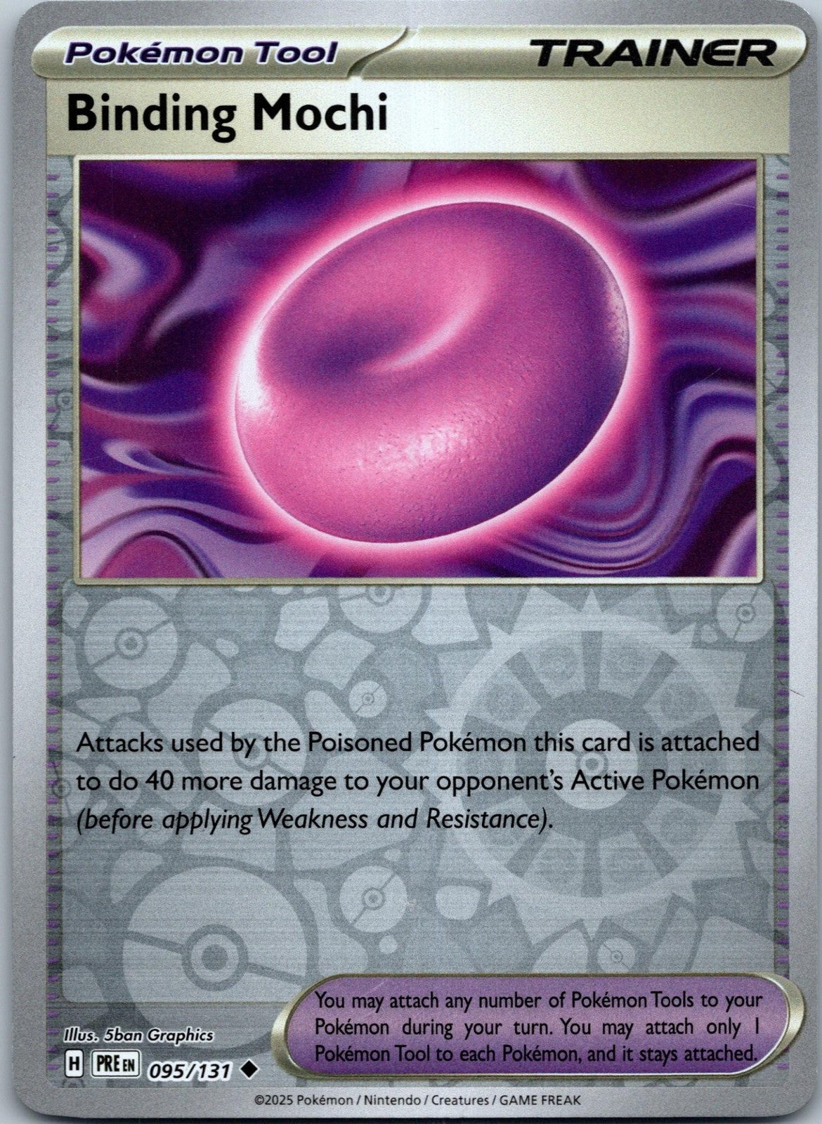 Binding Mochi 095/131 Uncommon Prismatic Evolutions Pokemon Near Mint