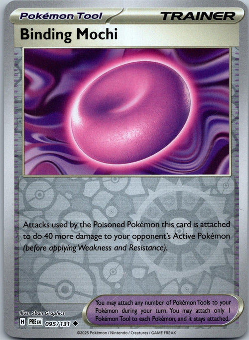 Binding Mochi 095/131 Uncommon Prismatic Evolutions Pokemon Near Mint