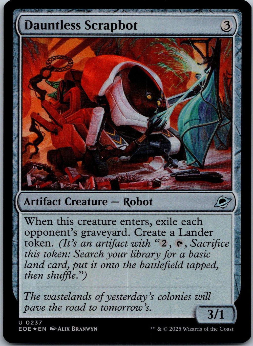 Dauntless Scrapbot 237 Uncommon Edge of Eternities Magic: The Gathering NM
