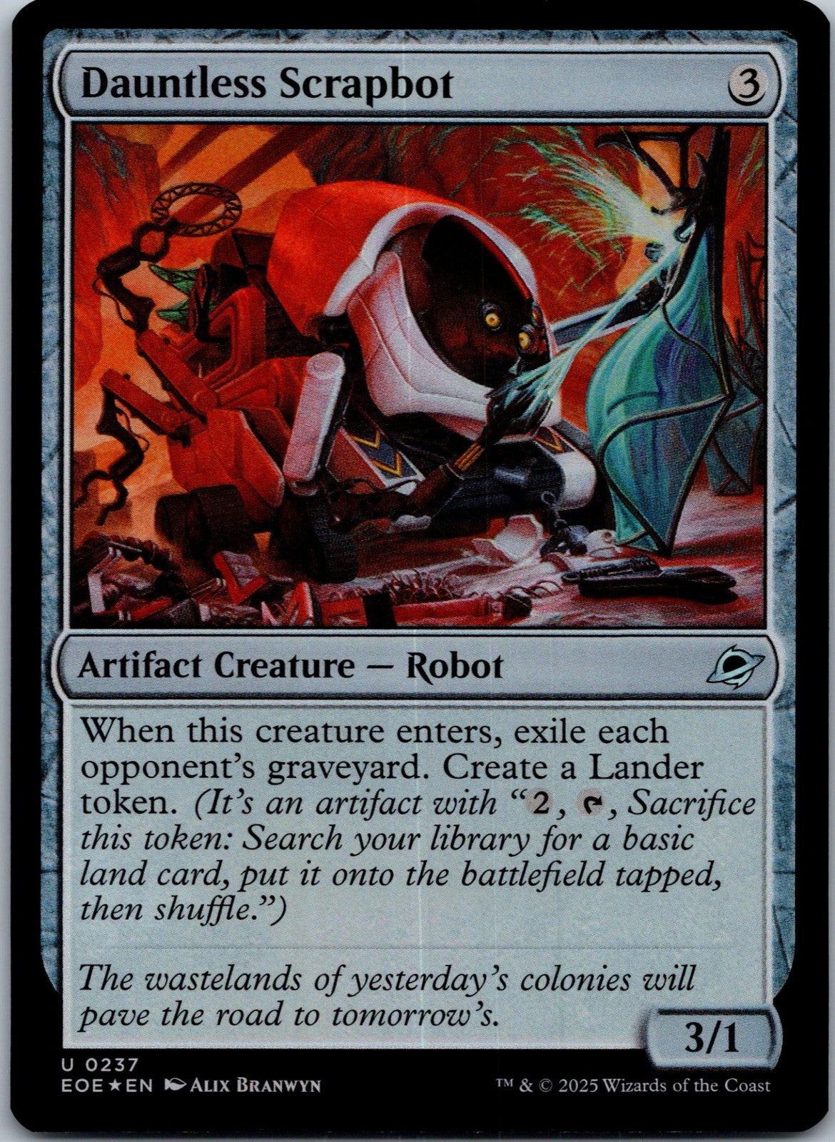 Dauntless Scrapbot 237 Uncommon Edge of Eternities Magic: The Gathering NM