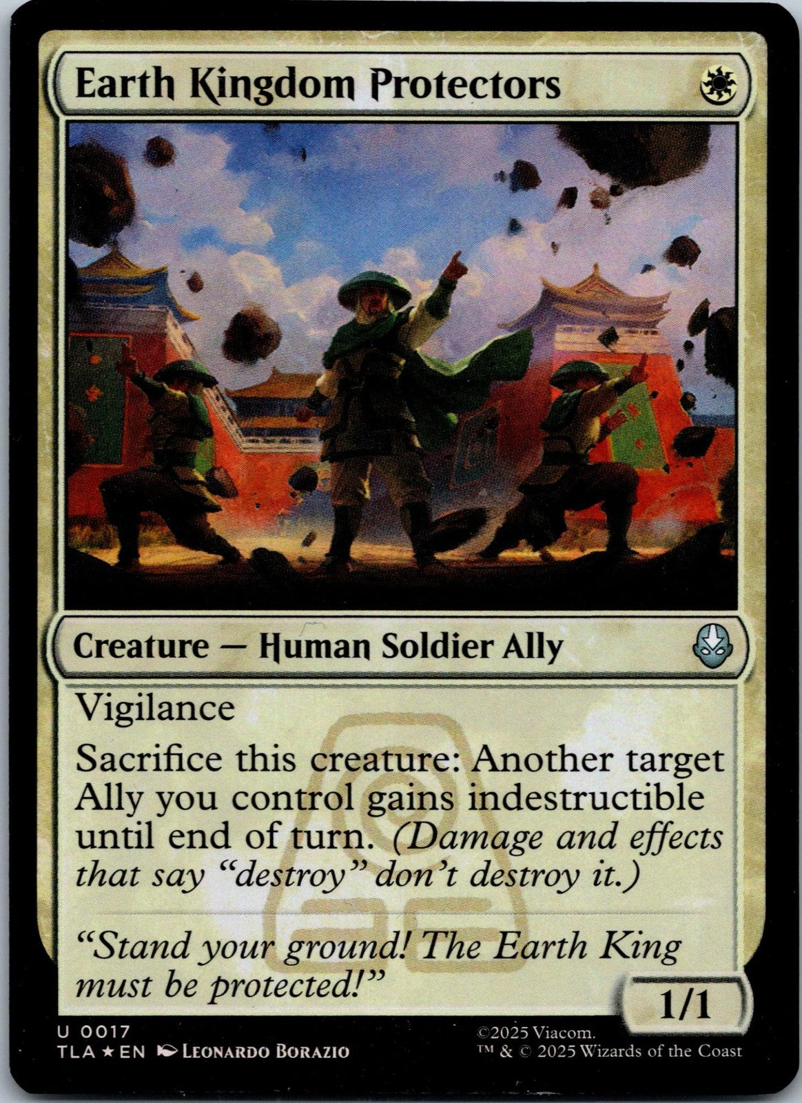 Earth Kingdom Protectors 17 Avatar: The Last Airbender Magic: The Gathering NM