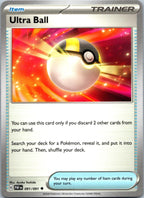 Ultra Ball 091/091 Uncommon Paldean Fates Pokemon Near Mint