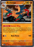Archeops 051/086 Rare White Flare Pokemon Near Mint