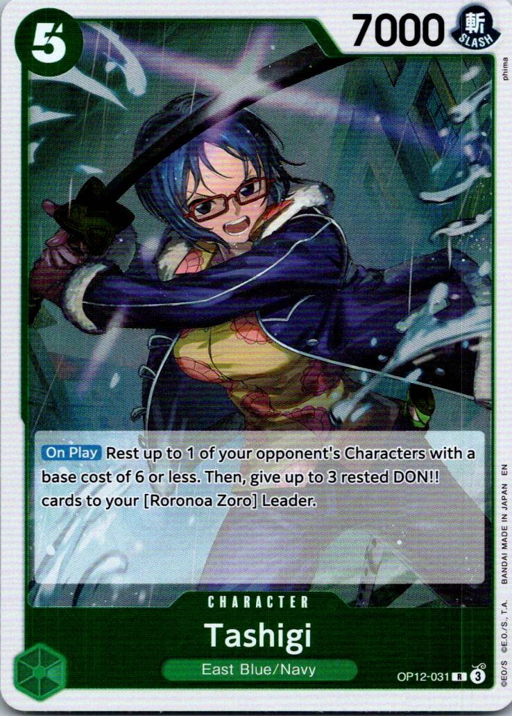 Tashigi OP12-031 Rare Legacy of the Master One Piece Near Mint