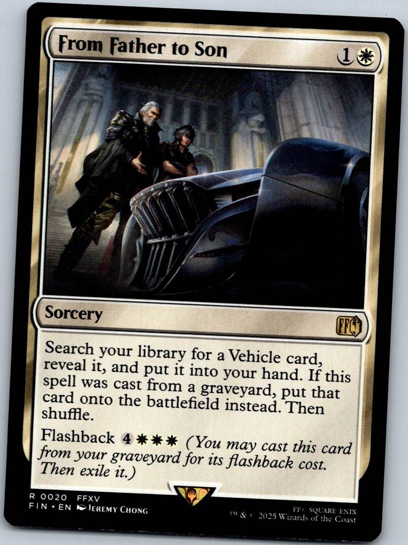 From Father to Son 20 Rare FINAL FANTASY Magic: The Gathering Near Mint