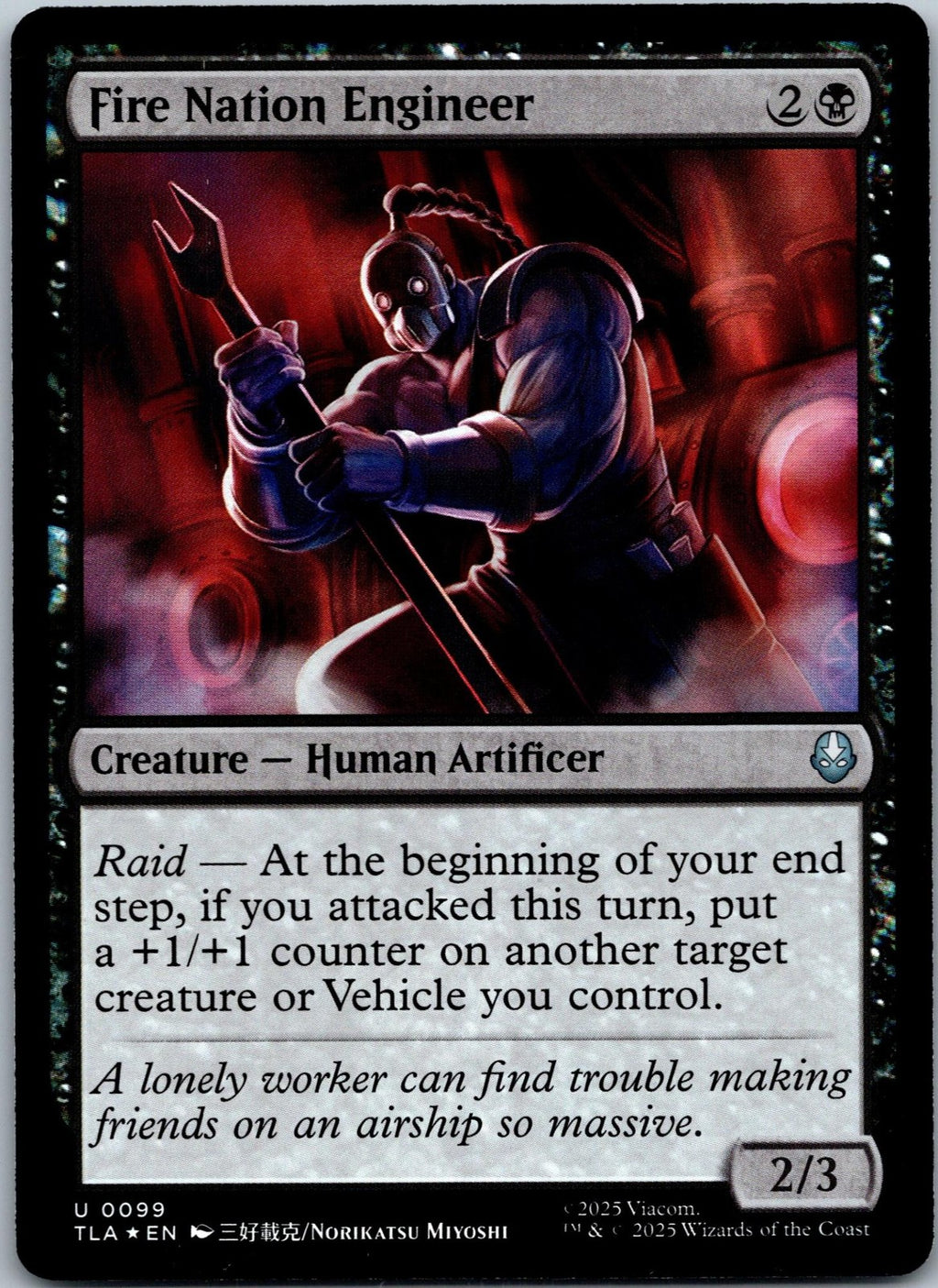 Fire Nation Engineer 99 Avatar: The Last Airbender Magic: The Gathering NM