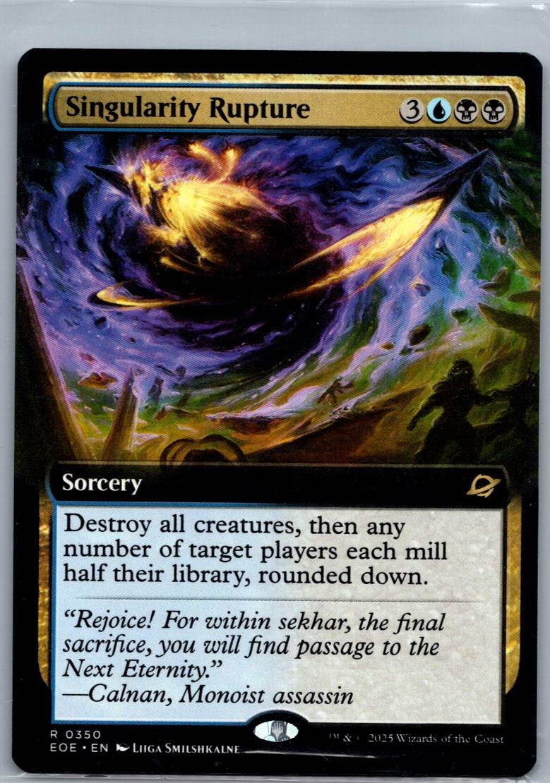 Singularity Rupture (Extended Art) 350 Magic The Gathering NM