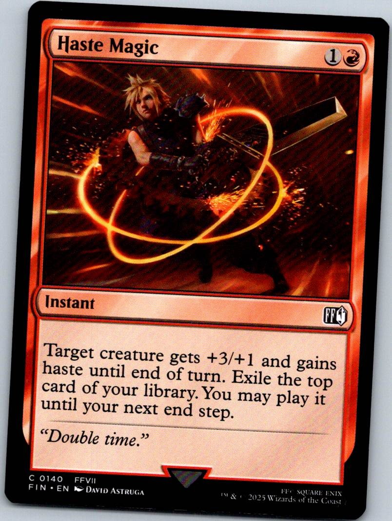 Haste Magic 140 Common FINAL FANTASY Magic: The Gathering Near Mint