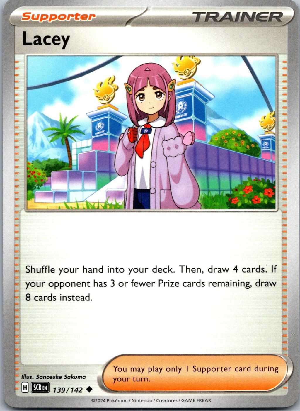 Lacey 139/142 Uncommon Stellar Crown Pokemon Near Mint