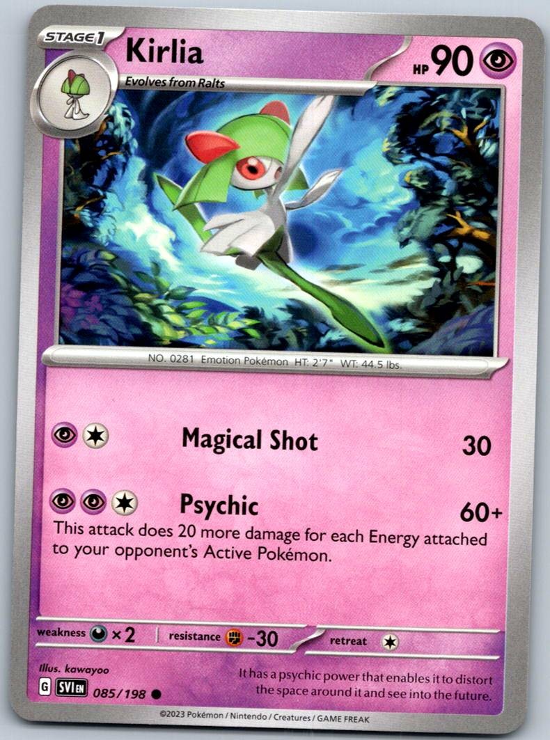 Kirlia 085/198 Reverse Scarlet & Violet Pokemon Near Mint