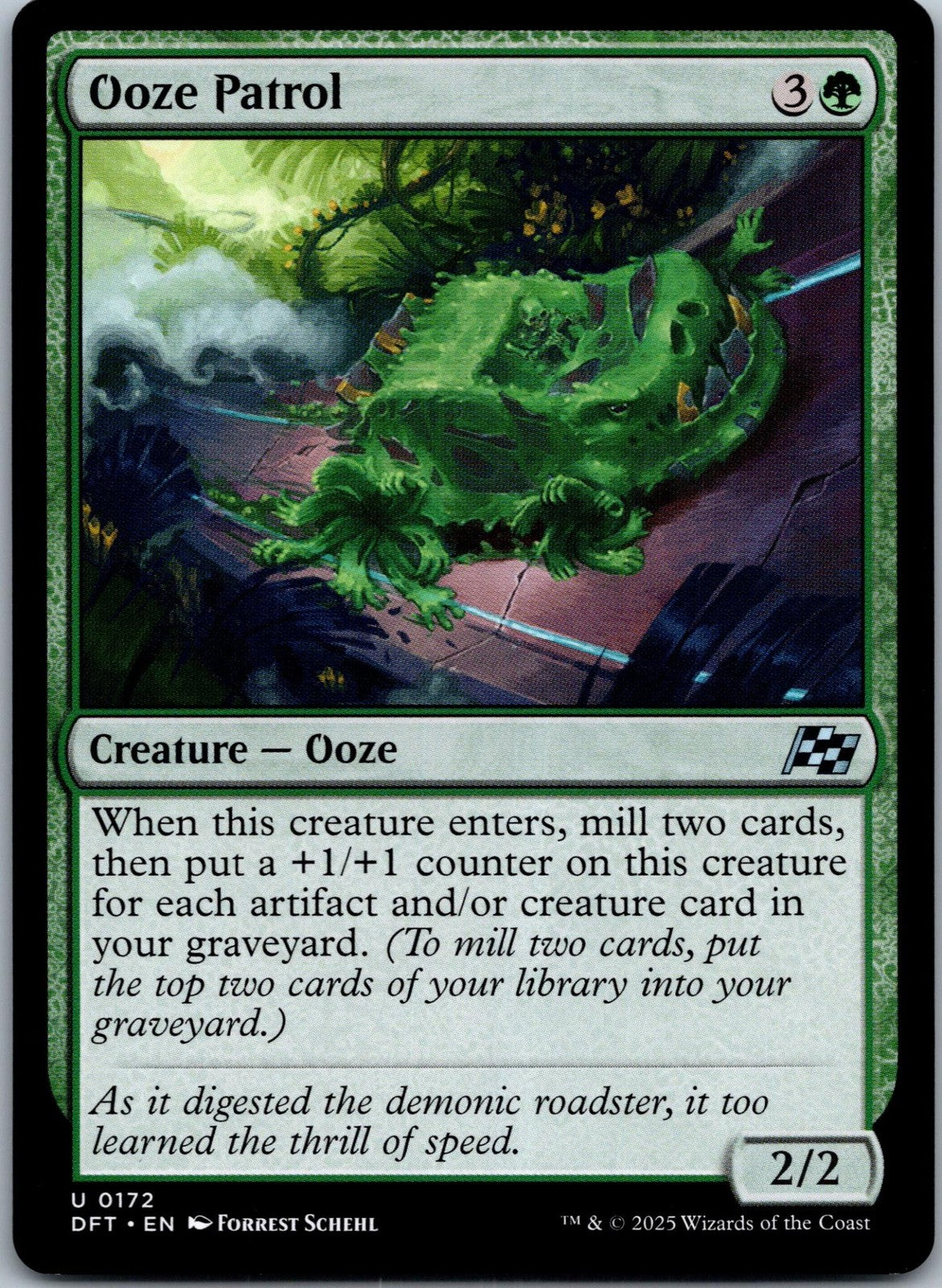 Ooze Patrol 172 Uncommon Aetherdrift Magic: The Gathering Near Mint