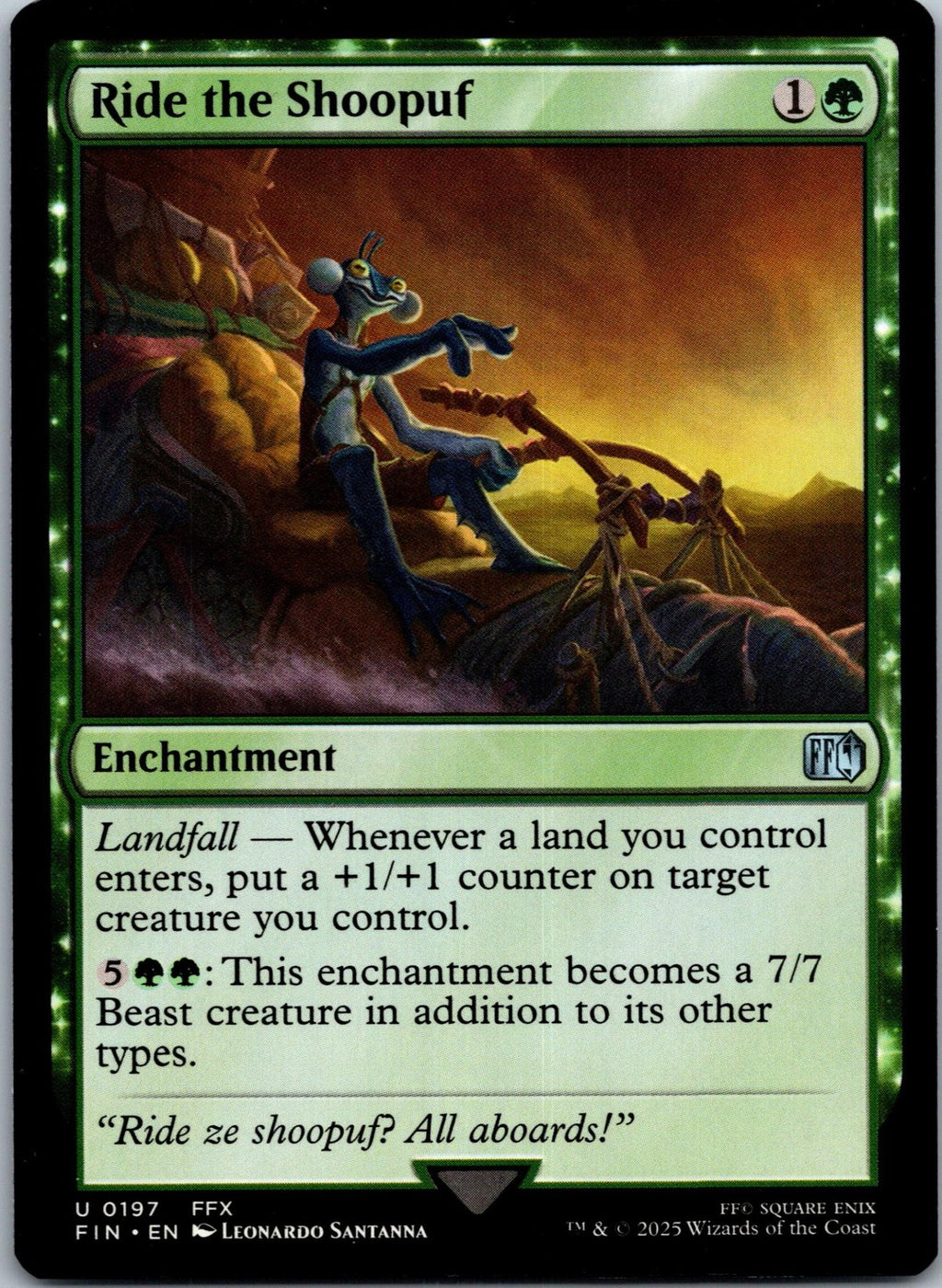 Ride the Shoopuf 197 Uncommon Final Fantasy Magic: The Gathering Near Mint
